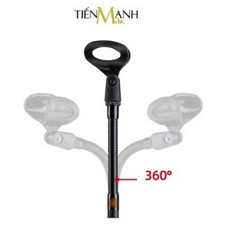 Chân micro để bàn bẻ cong, chân mic đế gang siêu chắc