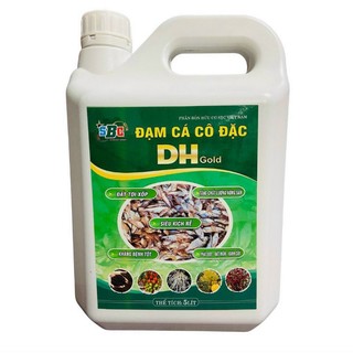 Phân bón đạm cá cô đặc SBC can 5 lít dùng cho rau màu cây ăn quả cây lâu năm