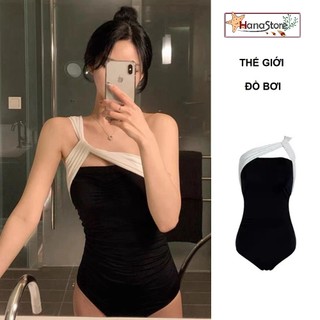 Sẵn - Bikini 1 mảnh che bụng kiểu dáng tối giản thanh lịch