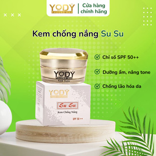 Kem Chống Nắng Su Su Yody Phương Anh Kiềm Dầu, Se Khít Lỗ Chân Lông, Nâng Tone SPF 50++ 10Gram