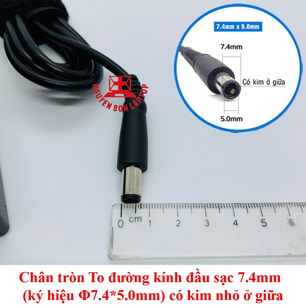 ⚡️ Sạc Laptop Dell ZIN 19.5V 4.62A Chân Kim To Φ7.4 *5.0mm Hàng Chất lượng cao