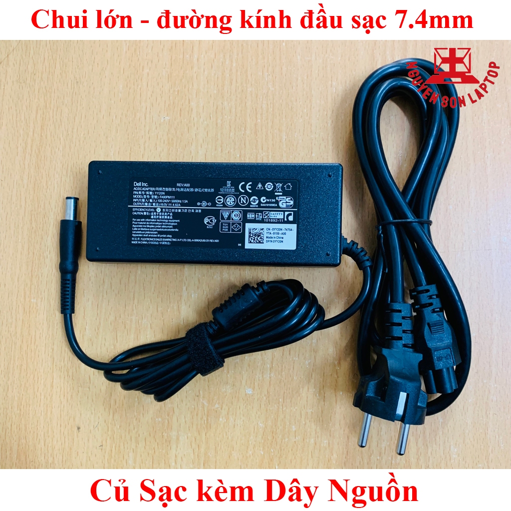⚡️ Sạc Laptop Dell ZIN 19.5V 4.62A Chân Kim To Φ7.4 *5.0mm Hàng Chất lượng cao