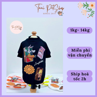 Áo thun lv 2023 cho chó mèo - quần áo thú cưng chó mèo cao cấp giá rẻ tanipetshop
