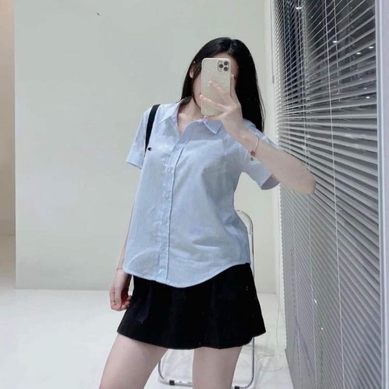 Sơ mi cộc tay Champion hot hit