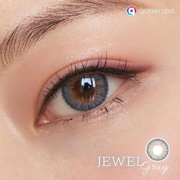 Kính áp tròng QUYNH LENS Jewel Gray 0-8 độ