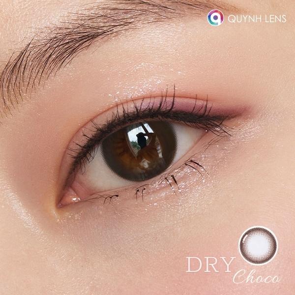 Kính áp tròng QUYNH LENS Dry Choco 0-8 độ