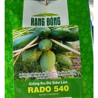 Hạt giống đu đủ siêu lùn rado 540 hạt giống rạng đông