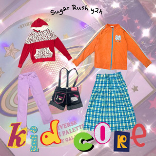 Y2K 🍒 KID CORE, quần áo váy 2hand style decora, harajuku, dopamine, idie kid 👧🏻