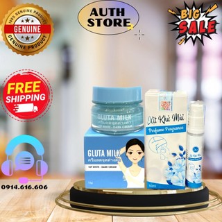 Kem Thâm Gluta Milk Thái Lan giảm thâm, ngăn mùi cơ thể hiệu quả, an toàn, tặng kèm 1 xịt khoáng