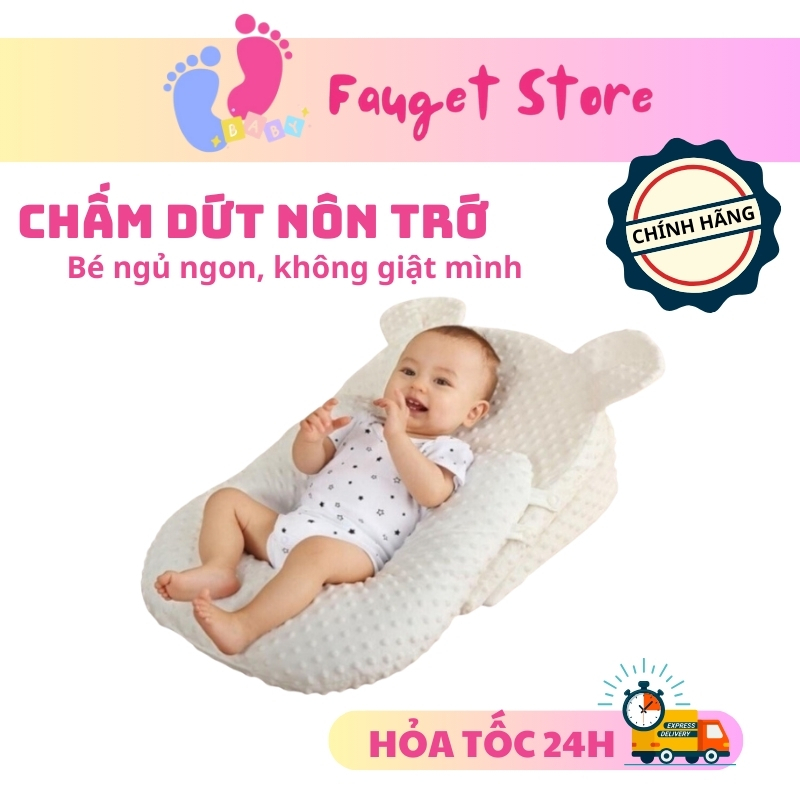 Gối chống trào ngược và đệm ngủ đúng tư thế cho bé, chống sặc