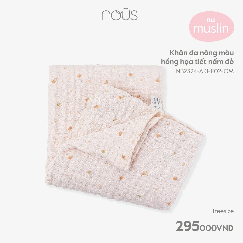 Khăn tắm, khăn đa năng 6 lớp cho bé - Muslin mềm mại, kích thước 110x110cm