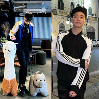 Áo Khoác Thể Thao Nam 3 Sọc tay phối trắng màu mới Kiểu Dáng Trẻ Trung unisex