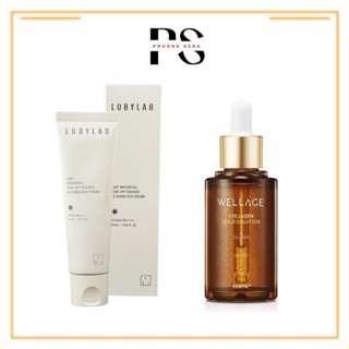  SN1032-Tinh chất chống lão hóa chức năng kép Wellage 24K Gold Solution 45ml + kem dưỡng da NMN Lubylab 