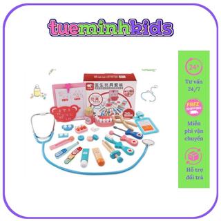 Bộ đồ chơi bác sỹ gỗ loại đẹp cho bé tập làm bác sỹ