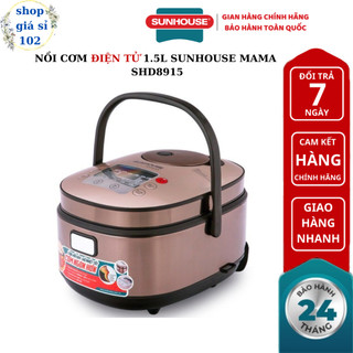 Nồi cơm điện tử 1.5l sunhouse mama shd8915 - bảo hành chính hãng 24 tháng