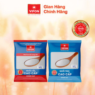 -Thùng 24 Gói Muối tinh/ I- Ốt Cao Cấp VIFON 450g/Gói