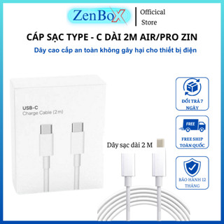 Dây sạc zin Type C to Type-C dùng cho Máy tính pro air 2016 đến 2020 M1 M2 Sam Dell xps Suface Raze dài 2m