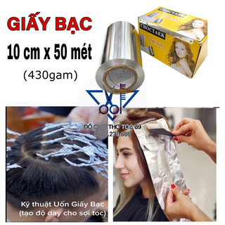 Giấy bạc nhuộm tóc ,giấy bạc làm móng, giấy bạc làm hight light để làm tóc cuộn to 10cm nặng 430gam