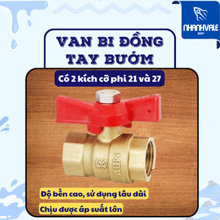 Van bi đồng tay bướm minh hoà® ⊘21 & ⊘27