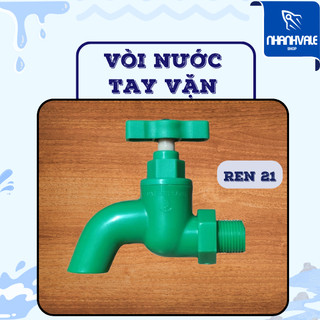 Vòi nước ĐẠI ÁNH SÁNG xanh lá ren 21