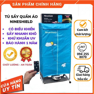Máy sấy quần áo/ tủ sấy quần áo Nineshield Kb-006 Nội Địa Trung bảo hành 6 tháng- TongkhogiadungHN06