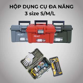 Hộp đựng dụng cụ cơ khí sửa chữa đa năng KOHNAN màu đỏ/xanh/xám size S/M/L