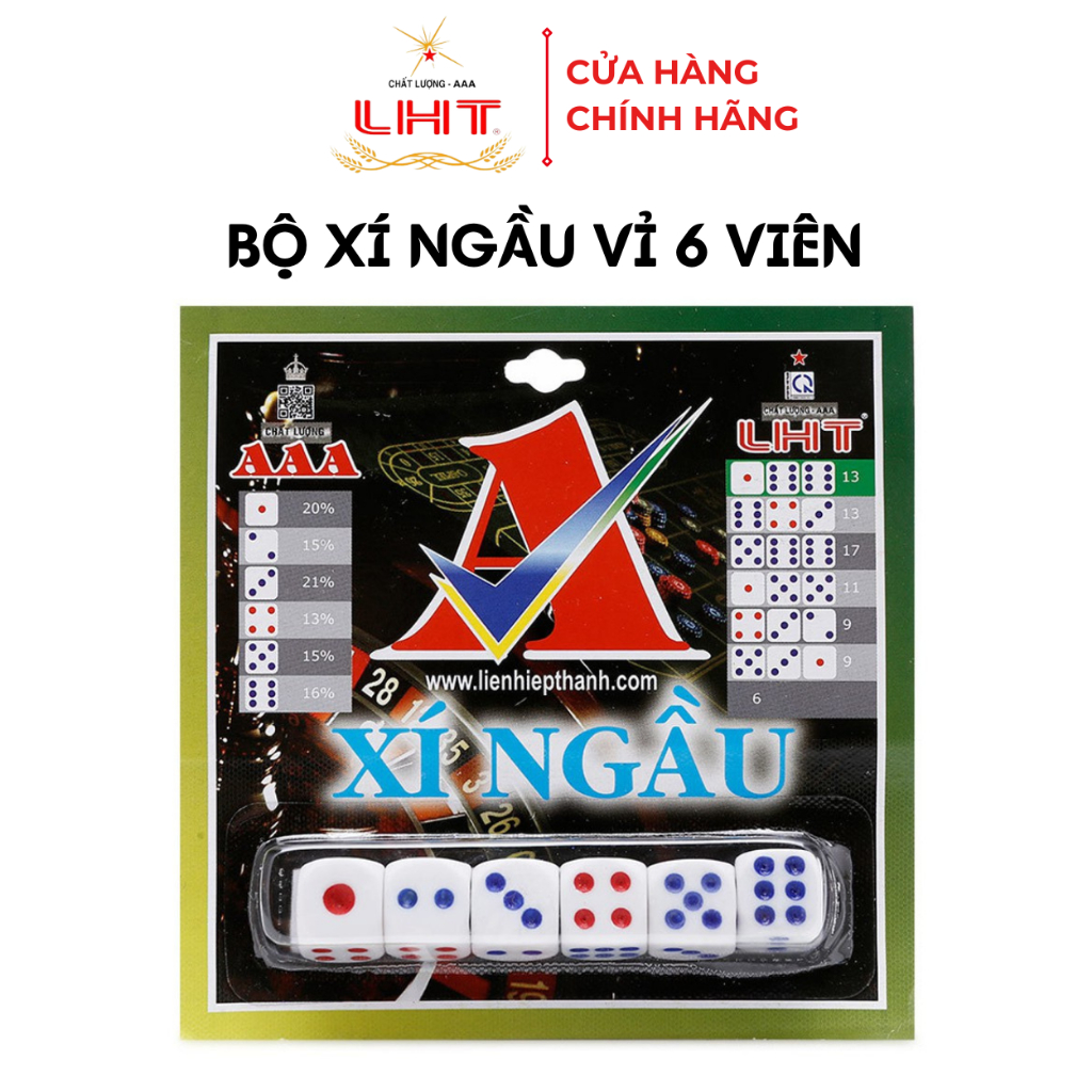 Bộ Xí Ngầu Vỉ (6 viên) [Chính hãng AAA-LHT]