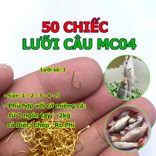 50 chiếc Luỡi câu Diếc, Chép, Rô > MC02 - MC04