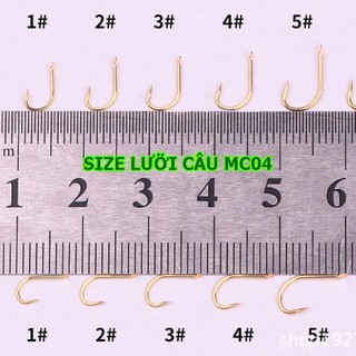 50 chiếc Luỡi câu Diếc, Chép, Rô > MC02 - MC04