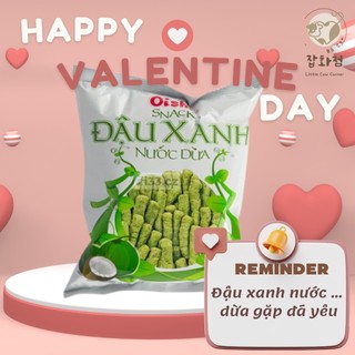 Bim bim đậu xanh nước dừa 25k/bịch 20 gói 16gr Chính Hãng Oishi.