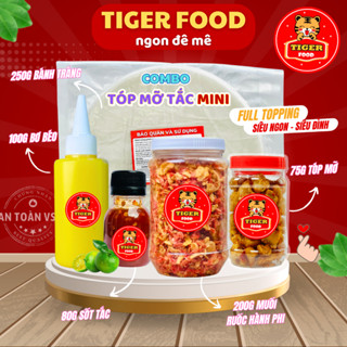 Bánh tráng phơi sương TIGER FOOD - COMBO TẮC NGON Bánh Tráng + Muối tôm hành phi + bơ béo + sốt tắc ĂN LÀ GHIỀN