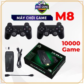 Máy chơi game cầm tay không dây Stick V2 Pro M8 64GB, hỗ trợ hơn 10000 game, kết nối tivi máy tính, đổi mới 1-1