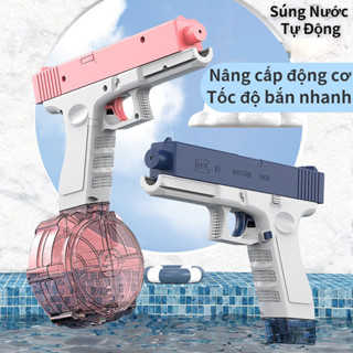 Đồ Chơi Súng Nước Điện Tử Tự Động Kèm Phụ Kiện, Đồ Chơi Nhà Tắm, Ngoài Trời Nhập Vai Nhân Vật Cho Bé Vận Động Phát Triển