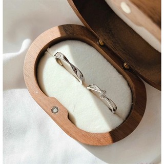 Nhẫn đôi bạc Miss You Nhẫn bạc Tiệm bạc 21Centimeters