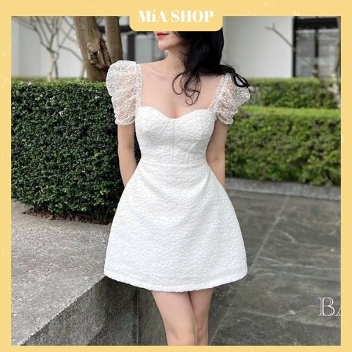 ĐẦM REN CỔ U TIỂU THƯ - DA3166