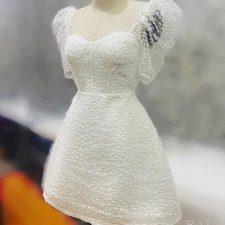 ĐẦM REN CỔ U TIỂU THƯ - DA3166