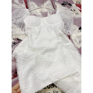 ĐẦM REN CỔ U TIỂU THƯ - DA3166