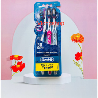 (Vỉ 3 cây ) Bàn chải răng Oral-B  - Soft ( USA)