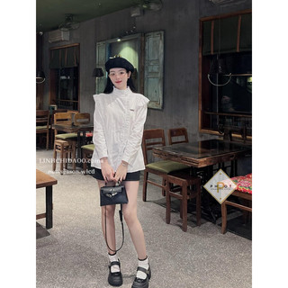 Áo sơ mi miu miu khuy tim hàng loại 1