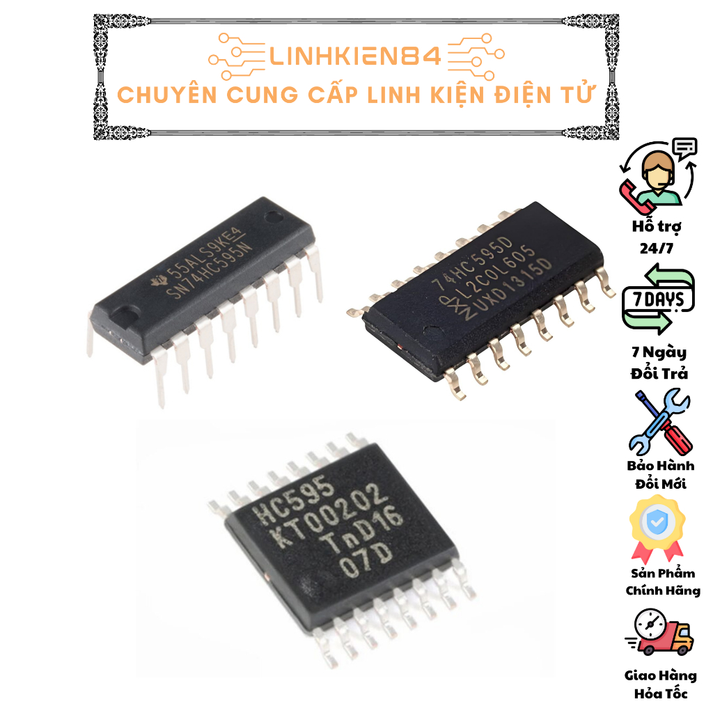 SP0041_Hỏa Tốc _IC Chức Năng 74HC595