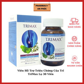 Viên uống hỗ trợ co thắt búi trĩ trimax - giảm sưng đau, nhuận tràng, giảm triệu chứng trĩ
