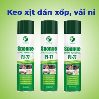 Keo dán xốp dạng xịt đa năng pj77 - keo tẩy xốp dán tường