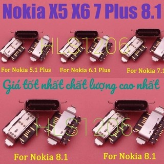 Chân sạc rời nokia x5 x6 x7 plus 8.1