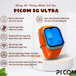 Đồng Hồ Thông Minh 5G ultra, Lắp Sim Nghe Gọi, Lướt F.B ZL,TT, Chơi game, GG map, Có Kết Nối Wifi, Định Vị GPS