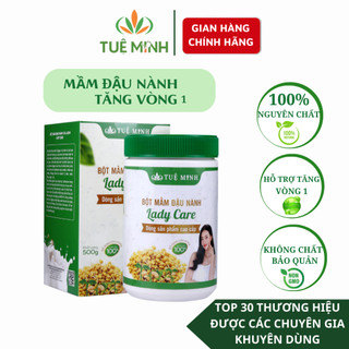 Mầm Đậu Nành Tăng Vòng 1 Tuệ Minh Cao Cấp - Đẹp Dáng, Sáng Da, Cân Bằng Nội Tiết Tố (hộp 500g)