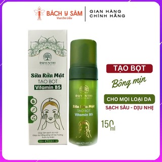 Sữa rửa mặt bách y sâm mới - sữa rửa mặt tạo bọt vitamin b5 duyên thị