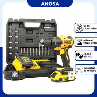 Máy khoan pin Dewalt 20v cầm tay, động cơ không chổi than kèm bộ phụ kiện 24 chi tiết