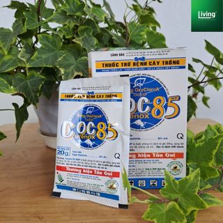 Thuốc trừ bệnh cây Coc85, chế phẩm đặc trị các loại nấm, thán thư, vàng lá trên sen đá, cây trồng | Living Decor