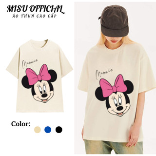 Áo Thun MICKEY Nam Nữ Tay Ngắn Cổ Tròn Form Unisex Chất Dày Dặn Thoáng Mát -AT00(AC306)