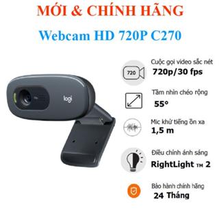Webcam Logitech C270 HD 720P - 55 độ, mic giảm ồn, tự động chỉnh sáng, chụp ảnh 3MB\ Webcam 2K Auto Focus
